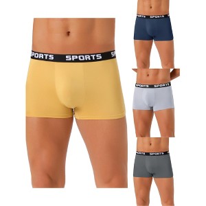 INSPIRE CHIC Men's 4 Pack Lightweight Short Leg Stretch Boxer Briefs - 1 of 4