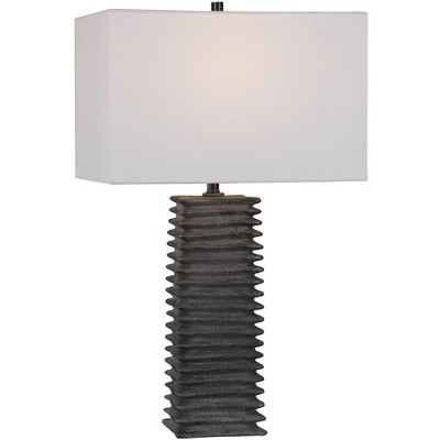 Uttermost Sanderson Metallic Charcoal Glaze Ceramic Table Lamp