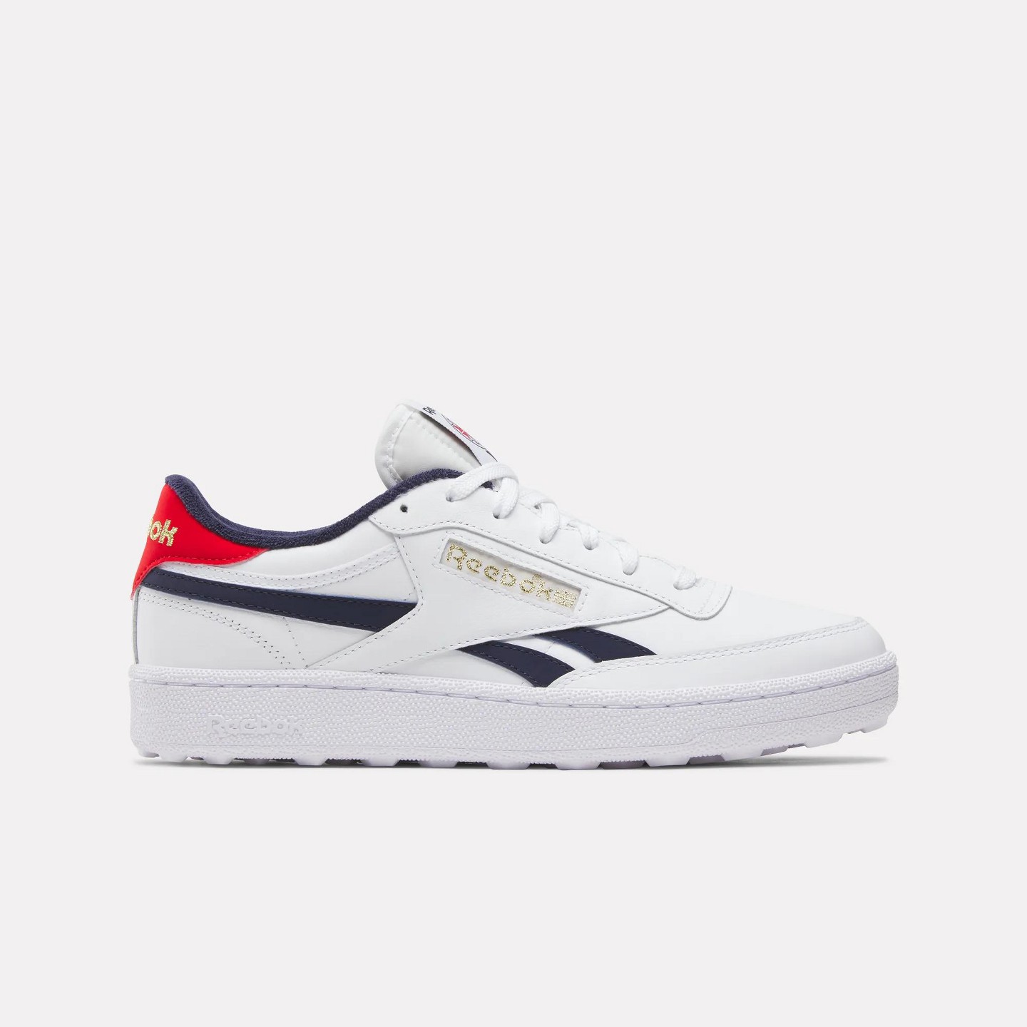 Мужские кроссовки Reebok Club C Revenge Golf Shoes Size 13 Ftwr White/Navy/Red, цвет: Белый — фото 1