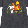 - Peanuts - Retro Trailblazers Graphic Short Sleeve Fleece Dress - 2 of 4