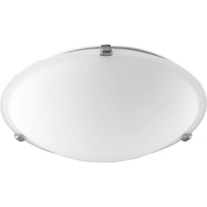 Quorum Lighting 3 - Light Flush Mount in  Satin Nickel - 1 of 1