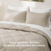 5/7 Pcs Bed in a Bag with Contrast Color Solid Design Bedding Set - 4 of 4