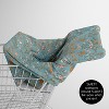 Sweet Jojo Designs Girl 5-in-1 Multi Use Baby Nursing Cover Boho Floral Wildflower Blue Orange and Pink - 4 of 4