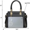 Stylish Women Satchel Purses and Handbags Vegan Leather Top Handle Shoulder - 3 of 4