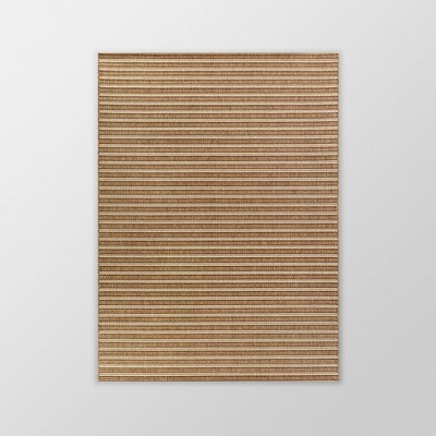 Two-Tone Stripe Outdoor Rug Black - Threshold™
