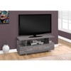 Monarch Specialties Tv Stand 48 Inch Console Media Entertainment Center Storage Cabinet Living Room Bedroom Laminate Grey Contemporary Modern - 2 of 4