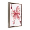 Stupell Industries Pastel Bow Playing Card Black Framed Floater Canvas Wall Art - 3 of 4