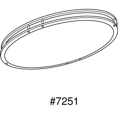 Brushed Nickel 18" LED Modern Close-to-Ceiling Light with White Acrylic Diffuser