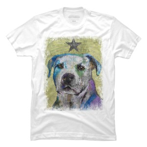 Men's Design By Humans PIT BULL TERRIER By creese T-Shirt - 1 of 4