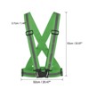 Unique Bargains Reflective Vest Adjustable 360 Degree High Visibility Safety Vest for Cycling Running Walking - 2 of 4