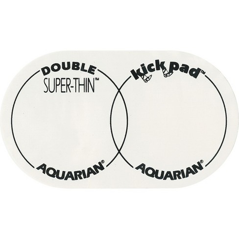 Aquarian Super-thin Double Bass Drum Kick Pad : Target