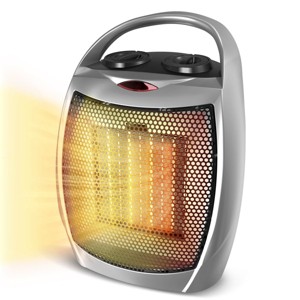 Kismile Electric Space Heater, Portable Heaters for Indoor Use, Engineered for Small Rooms or Offices, Dual Heating modes 950W/1500W - 1 of 4
