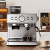 Kismile Espresso Machine 15 Bar, Semi-Automatic Coffee Maker with Bean Grinder and Milk Frother Steam Wand, for Cappuccino, Latte, Stainless Steel - 2 of 4