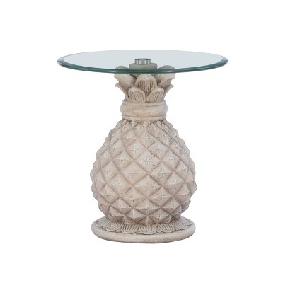 Pamella Pineapple Side Table Gray - Powell Company