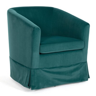 GustoWave Modern 360 Degree Swivel Living Room Chairs, Barrel Chair Upholstery Accent Sofa Chairs for Bedroom,  26.38''D x 27.36''W
