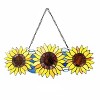 Chloe Lighting Annuus Floral-Style Stained Glass Window Panel 22" Wide - 2 of 4