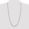 Black Bow Jewelry 3.25mm, Sterling Silver, Solid Byzantine Chain Necklace - 2 of 4