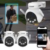 AI POWERED 4K Everwatch PTZ 360° Wi-Fi Plug-in Power Security Camera with 64GB SD Card, 2 Pack - 2 of 4