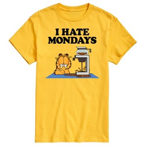 Men's - Garfield - I Hate Mondays Garfield Coffee Short Sleeve Graphic T-Shirt - 1 of 4