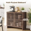 Buffet Cabinet with Storage, Modern Farmhouse Sideboard Buffet Cabinet with Height Adjustable Shelf - 4 of 4