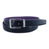 CTM Leather Matte Reversible Croc Print Clamp on Buckle Belt - 2 of 4