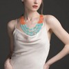 Acrylic Beaded Statement Necklace – Layered Choker for Women - 2 of 4