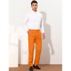 Lars Amadeus Men's Slim Fit Flat Front Solid Color Skinny Business Dress Pants - 4 of 4
