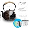 Itopfox Japanese Cast Iron Teapot, Enamel-Coated Stovetop Kettle with Stainless Steel Infuser & Heat-Resistant Handle, Traditional Iron Pot - 3 of 4