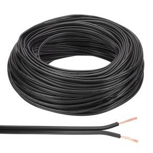Unique Bargains Tinned Copper Insulated Heat Resistant PVC Covered 300V SPT-1 Round Wire 18AWG - 1 of 4