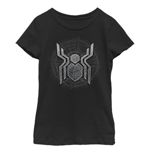 Girl's Marvel Spider-Man: Far From Home Ghostly Logo T-Shirt - image 1 of 3