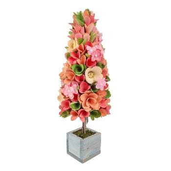 19" Artificial Spring Multicolor Floral Tree - National Tree Company