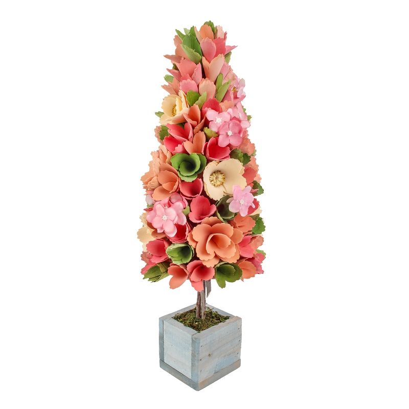 19" Artificial Spring Multicolor Floral Tree - National Tree Company, 1 of 5