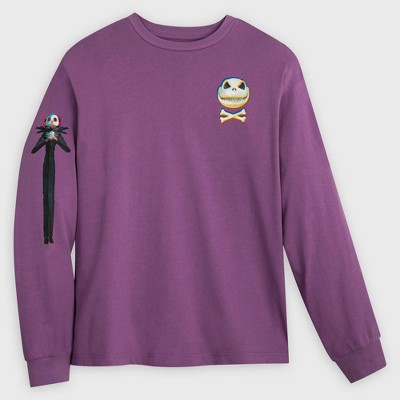 Men's Disney The Nightmare Before Christmas Jack Skellington Long Sleeve T-Shirt - Purple - Disney Store