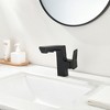 ChicFurnit Bathroom Sink Faucet Pull Down Sprayer with Temperature Display for Modern Spaces, Black, 18.7"*9.45"*2.76" - 2 of 4