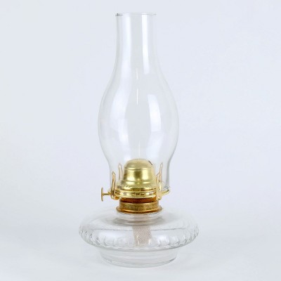 Clear Glass Replacement Hurricane Lamp Chimney, 8 3/8 Inches High