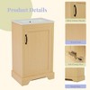 Mshliw 20" Bathroom Vanity with Sink, Soft Closing Door, Storage Rack & Adjustable Shelves for Bathroom Organization - 2 of 4