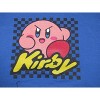 Kirby Kick on Checkered Background Boy's Royal Blue Sweatshirt - 2 of 2