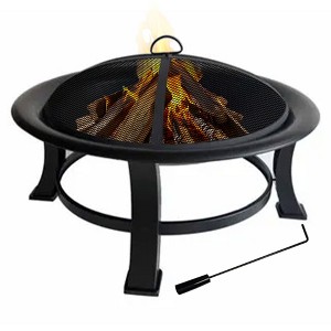 Four Seasons Courtyard Wood Burning Outdoor Fire Pit Backyard Patio Fireplace - 1 of 4