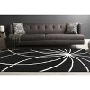 Hauteloom Davison Black Geometric Wool Carpet - 2 of 4