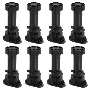 Unique Bargains Plastic Non-Skid Adjustable Thick Furniture Leveling Feet for Chairs 8 Pcs - 1 of 4