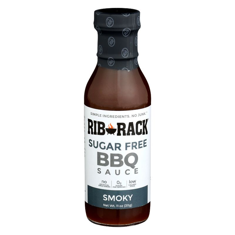 Rib Rack BBQ Sauce Smoky Sugar Free - Case of 6 - 11 oz, 1 of 2