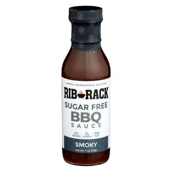 Rib Rack BBQ Sauce Smoky Sugar Free - Case of 6 - 11 oz