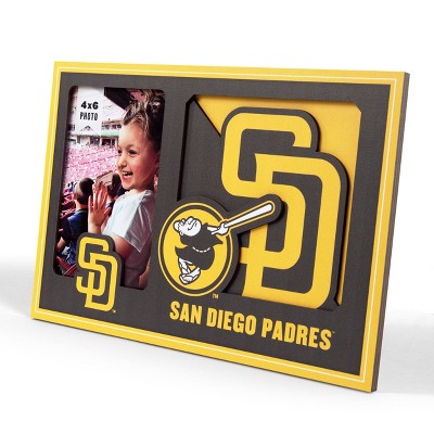 MLB San Diego Padres 4"x6" 3D Logo Series Picture Frame
