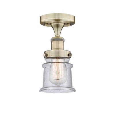 Canton - 1 Light Semi-Flush Mount In Industrial Style-9.25 Inches Tall and 5.25 Inches Wide