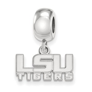 Black Bow Jewelry Sterling Silver Louisiana State Fighting Tigers NCAA Bead Charm - 1 of 4