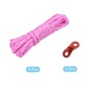 Unique Bargains Camping Hiking Tent Nylon Reflective Guyline Cords with Aluminum Cord Adjusters 4 Sets - 3 of 4