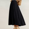 Anna-Kaci Women's Textured Diagonal-Rib Pleated Knit Midi Skirt with Structured Panels and Soft A-Line Silhouette - 3 of 4