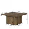 Syemin End Tables Square Coffee Table, Engineered Wood Coffee Table, Vintage Center Table, Mid-Century Cocktail Table, Brown, 31.5"*31.5"*19.69" - 3 of 4