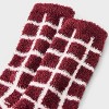 Women's Windowpane Plaid Cozy Crew Socks - Auden™ 4-10 - 3 of 3
