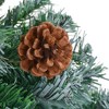 vidaXL Artificial Green Christmas Tree with Pinecones - 6ft Tall Holiday Decor with White Branch Tips, Easy Assembly, Sturdy Base and PVC Branches - 4 of 4